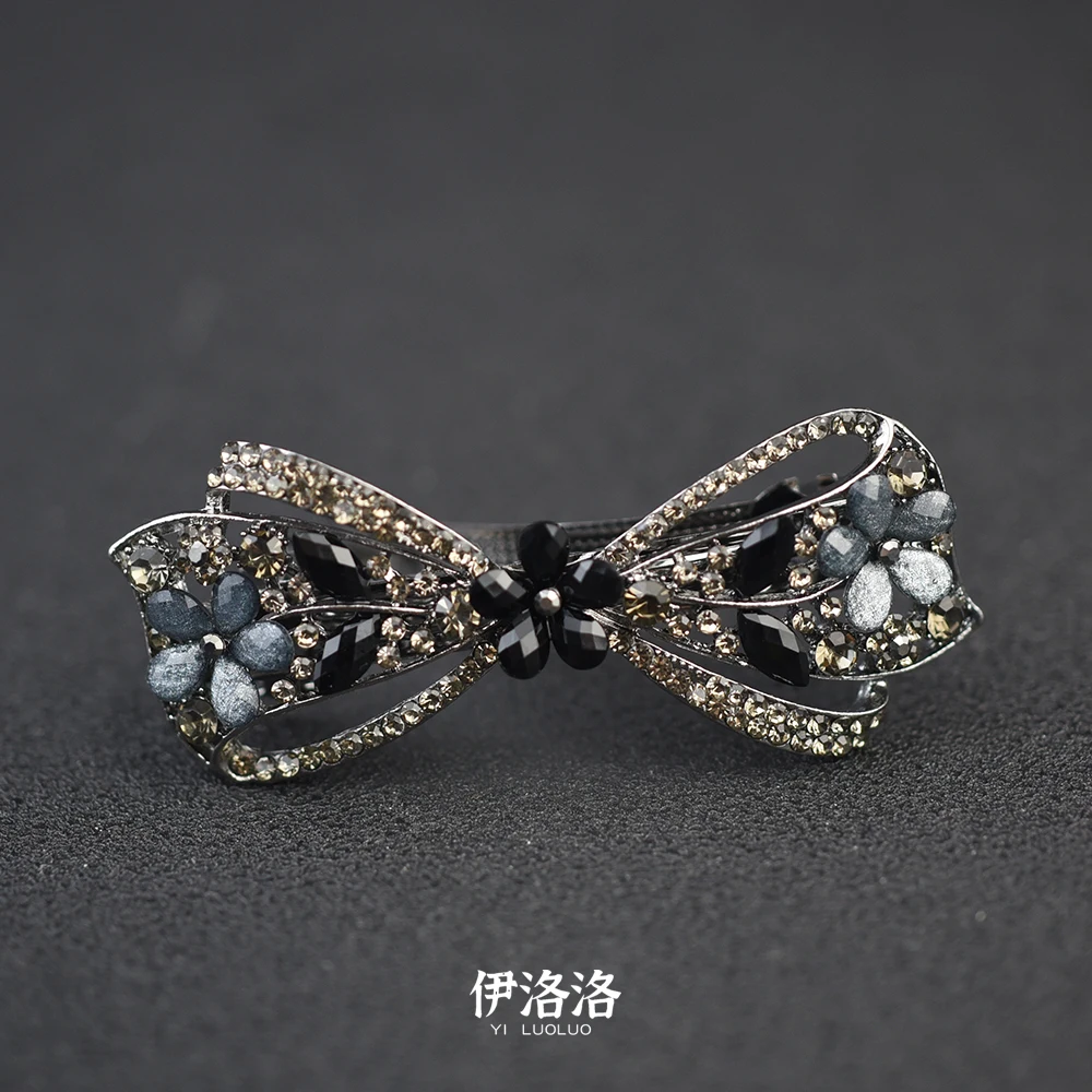 Women Headwear Girls Hairwear Small Size Rhinestone Hair Clip Fashion Hair Barrette Flower Hair Accessories For Women