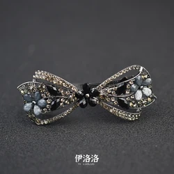 Women Headwear Girls Hairwear Small Size Rhinestone Hair Clip Fashion Hair Barrette Flower Hair Accessories For Women