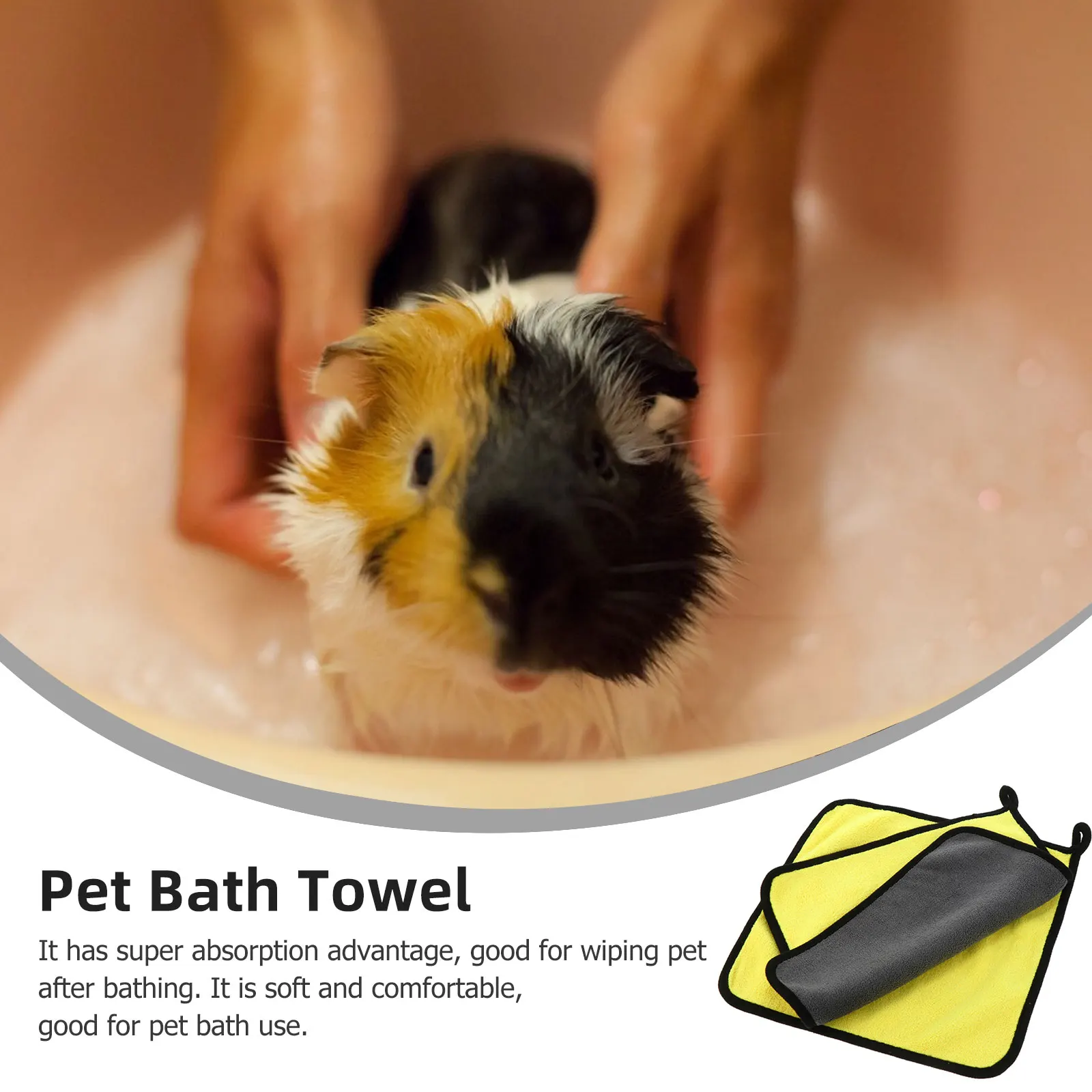 

Pet Bath Towel Quick Drying Super Absorbent Dog Bathrobe Daily Use Pet Supplies Travel Hamster Shower Hair Dry Towel