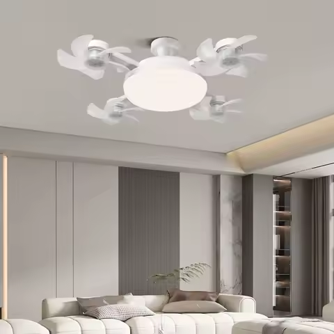 Intelligent ceiling light electric fan light Kitchen high wind power Silent Easy to clean e27 Screw Fan Light Restaurant Fan Eye