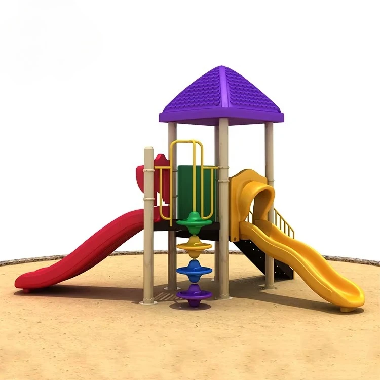 Outdoor Park Children Play Station Large Multifunction Plastic Slide Playground for Sale