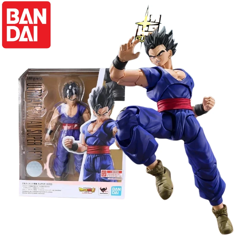 

Bandai Original S.H.Figuarts SHF Dragon Ball ULTIMATE GOHAN SUPER HERO полный комплект аниме-модели, готовая игрушка в подарок для детей