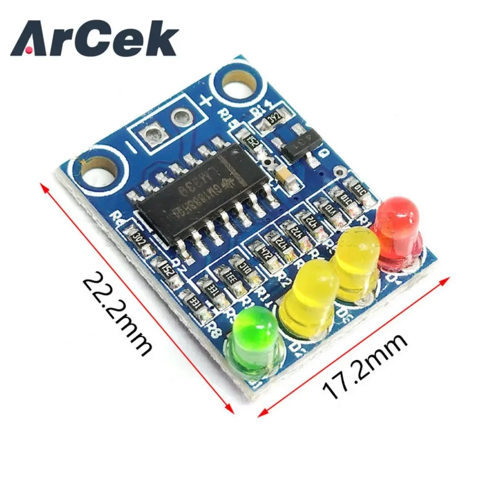 LED Power Battery Indicator, Nível Módulo Áudio, 4-Digit Light, Separação de Cores, Detecção 12V, KA2284, 4 Segment