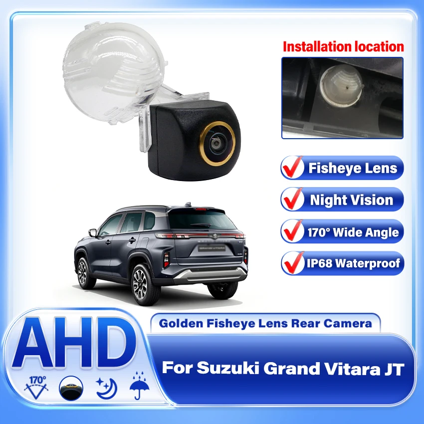 AHD CCD 1920×1080P Fisheye Rear View Camera For Suzuki Grand Vitara JT 2005-2018 Car Vehicle Reverse Parking Accessories