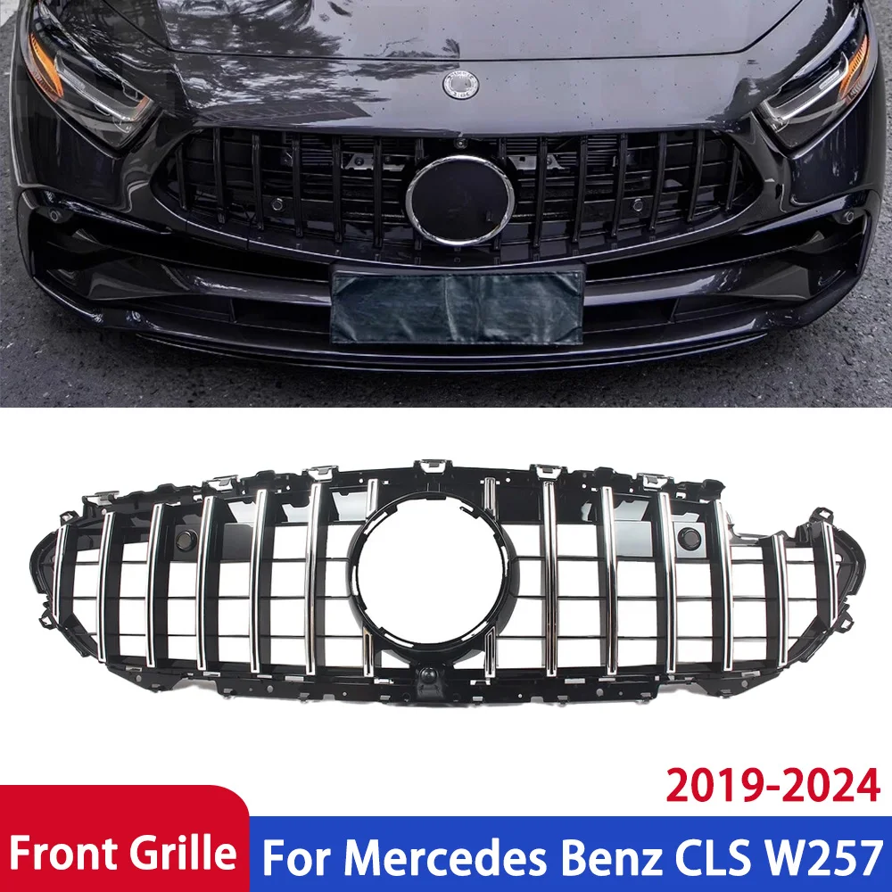 

Suitable for Mercedes Benz CLS GT W257 C257 2019-2024 exterior front air grille racing cover grille mesh modification