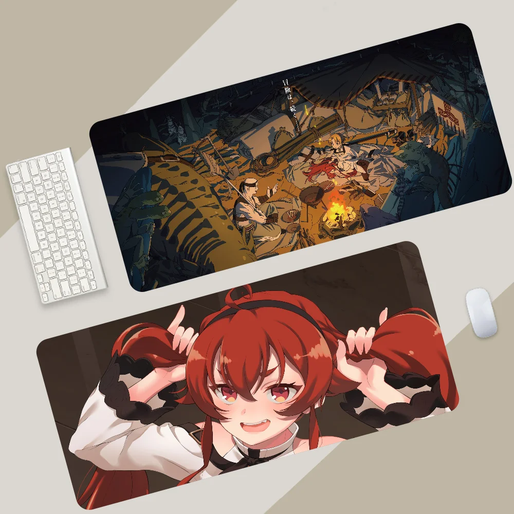 Alfombrilla de ratón de Anime Mushoku Tensei, alfombrilla de ratón para juegos, accesorios para Pc, alfombrilla para teclado, Protector de escritorio, almohadillas para ratón