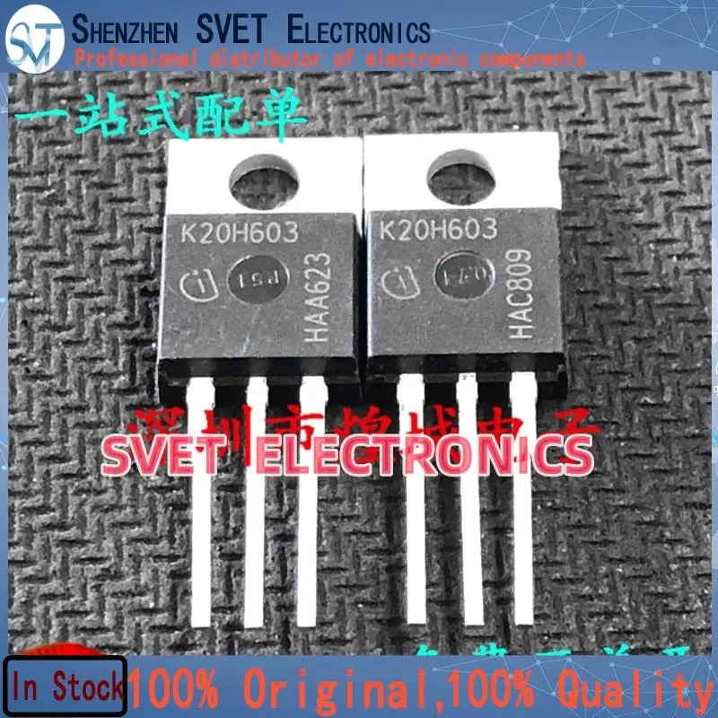 10PCS-50PCS  K20H603 IKP20N60H3  TO-220 600V 20A  Original In Stock Fast shipping