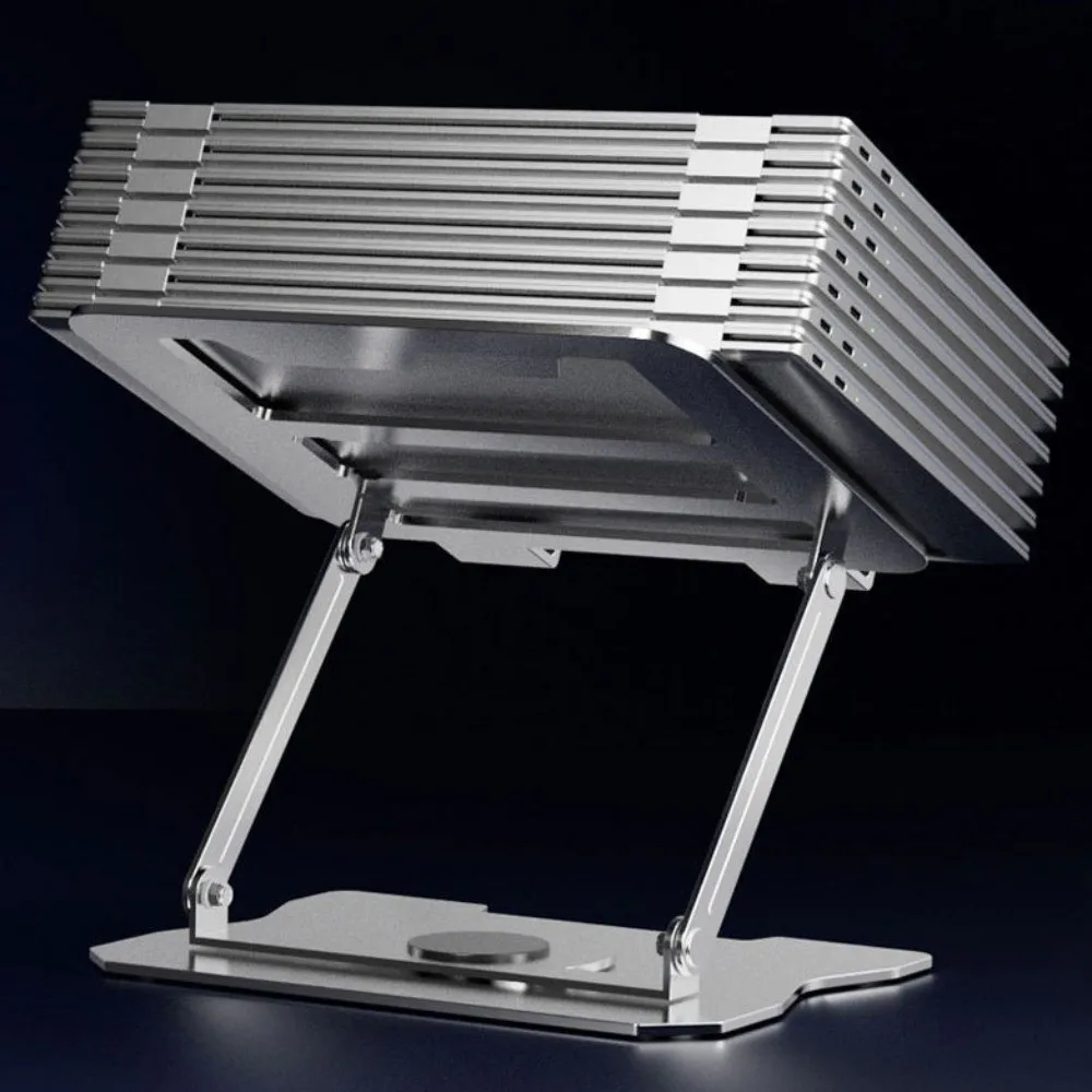 

360° Rotation Rotatable Tablet Stand Heat Dissipation Multi Angle Laptop Holder Metal Adjustable Laptop Metal Bracket Universal