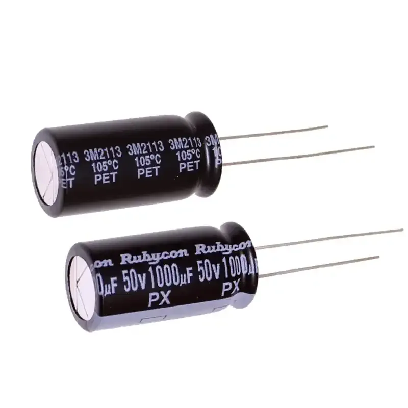 2Pcs/10Pcs Rubycon YXA PX Series 50V1000uF 12.5X25MM Aluminum Electrolytic Capacitor