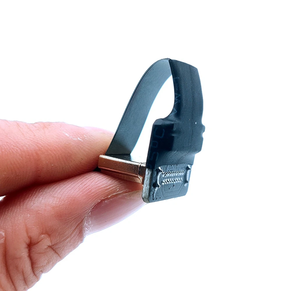 كابل HDMI متوافق مع الصوت والفيديو، HDTV، TV، PS3، قابس HDMI قصير عالي الدقة للذكور، كابل مسطح، رفيع للغاية وقابل للفصل