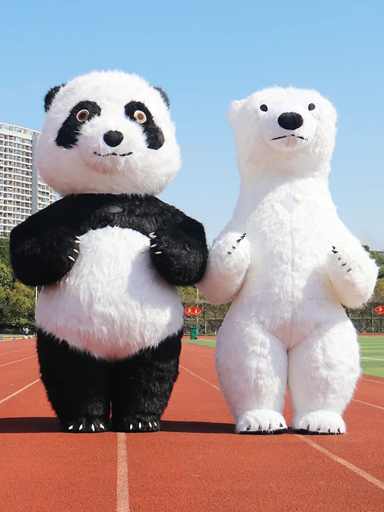 Inflatable giant panda cartoon doll clothing, internet celebrity activity doll clothing, performance clothing, adult polar bear