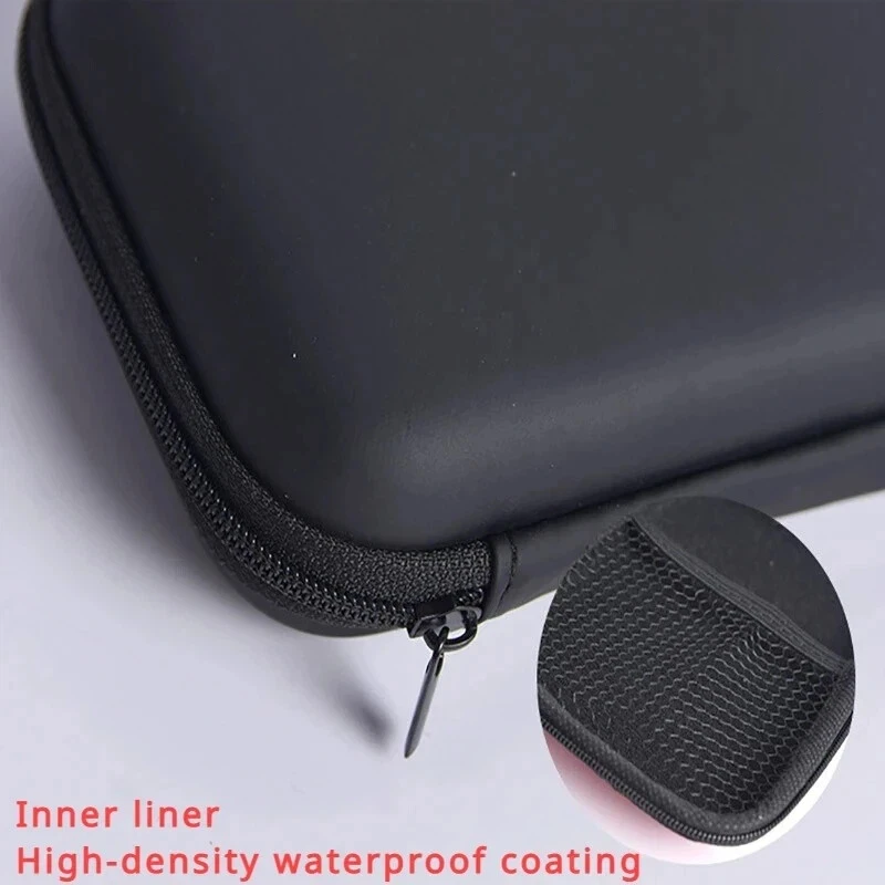 1 Peça de Bolsa de Armazenamento Portátil em EVA para Cartões, Cabos de Dados e Fones de Ouvido - Cubo Protetor para Acessórios Eletrônicos