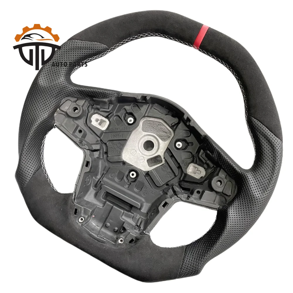 Car Suppliers Glossy Carbon Fiber Steering Wheel With Perforated Leather For Toyota Supra