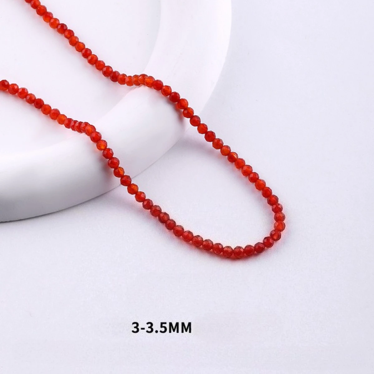 Grade A Natural Red Agate Beads 2mm-4mm Round Smooth Polished