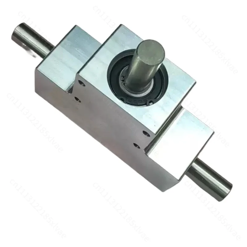 Small Ratio Spiral Bevel Gearbox90 Degree Steering Commutator15mm Shaft Single/Double Output Shaft Mechanical Angle Transmission