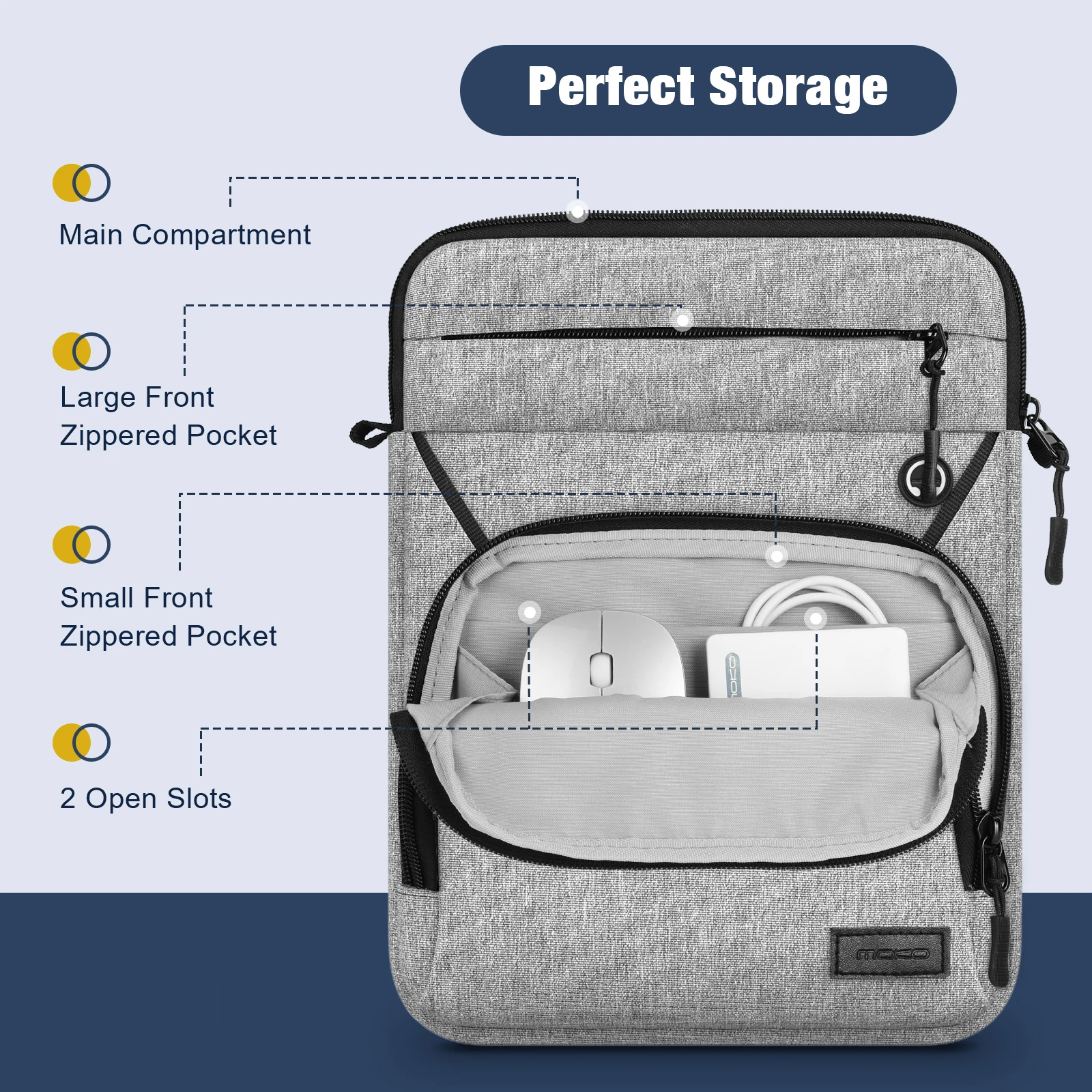 Sacoche multifonction pour ordinateur portable 9-11 pouces, avec bandoulière et Port pour écouteurs, pour iPad air 5 10.9 2022, iPad 9 8 7e génération 10.2