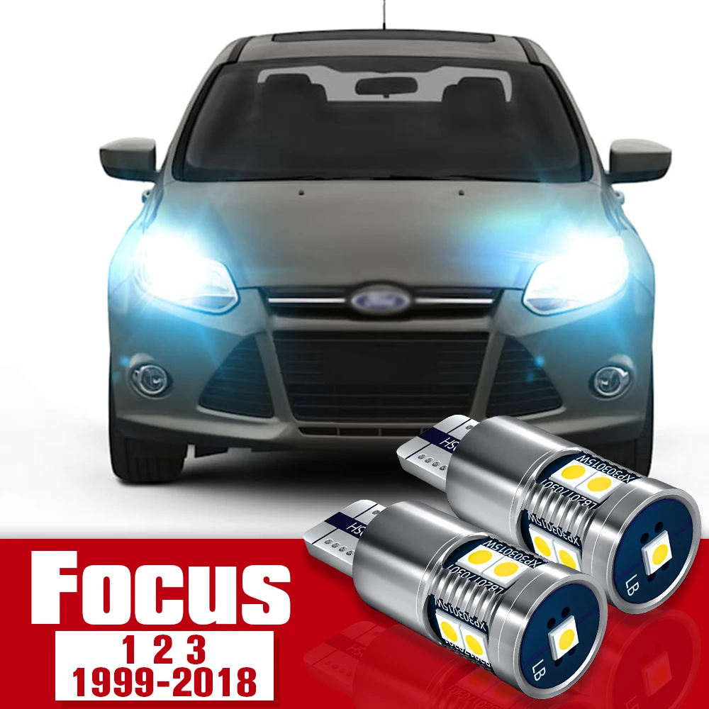 2x LED Accessories Parking Light Bulb Clearance Lamp For Ford Focus 1 2 3 1999-2018 2009 2010 2011 2012 2013 2014 2015 2016 2017