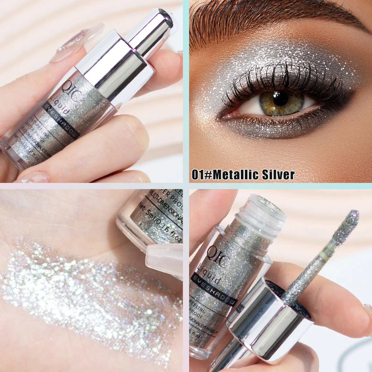 Liquid Eyeshadow Liquid Fine Shimmer High Light Eyeshadow delicate everything with influencer