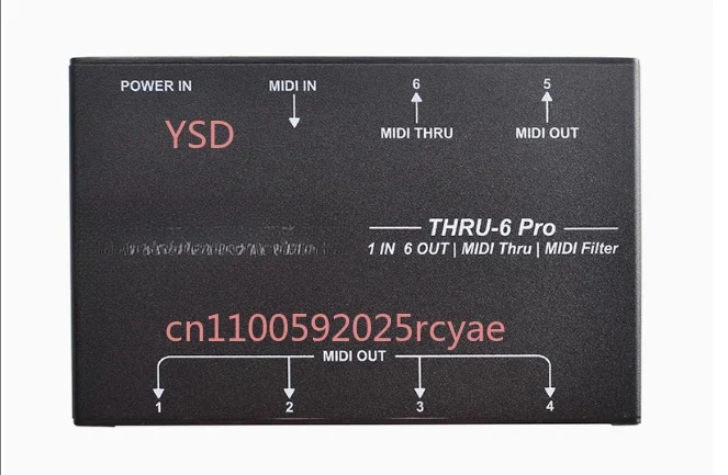 - 1 Input 6 Output Midi Splitter with Filter, 6 Channels + Usb Output for Pc/daw Compatibility