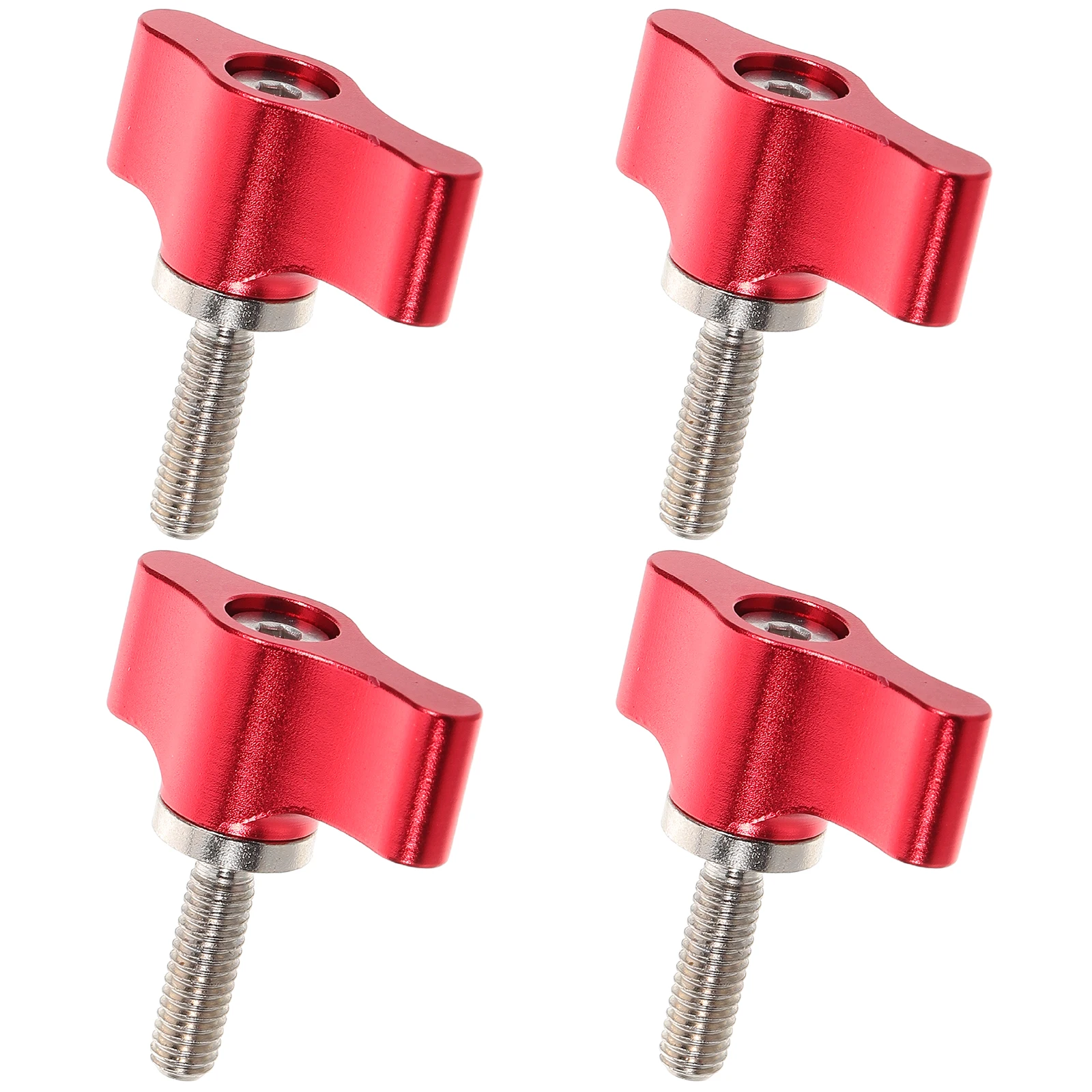 

4pcs Aluminum Alloy Thumb Screw T Handle Clamping Wing Knob for Photography Tripod Lightweight Durable Hardware