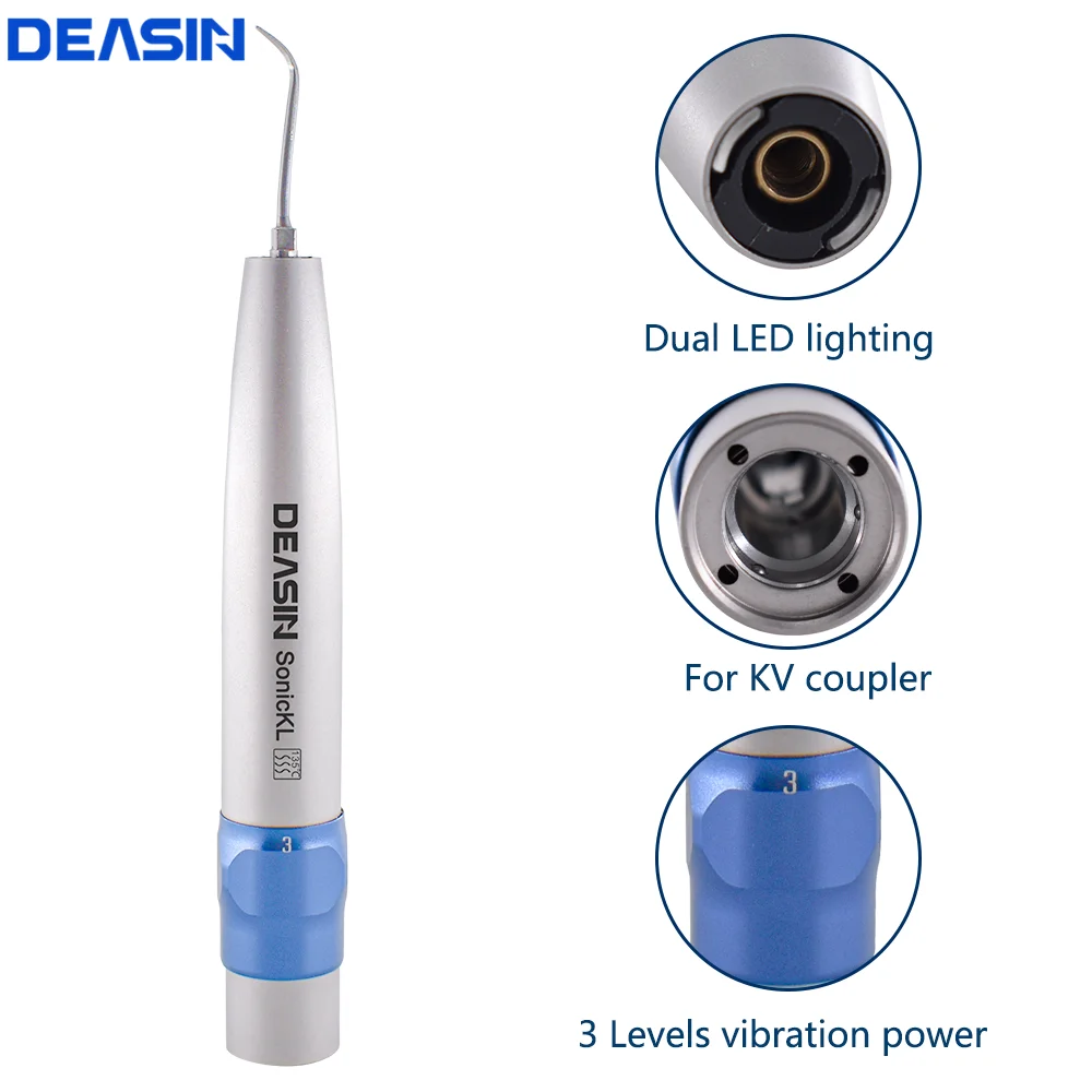 

Dental Sonic Air Scaler Handpiece Led for Kavo 6 Holes Connector With 3 Perio Scaling Tip dentist Kit Teeth Cleaner Dentist tool