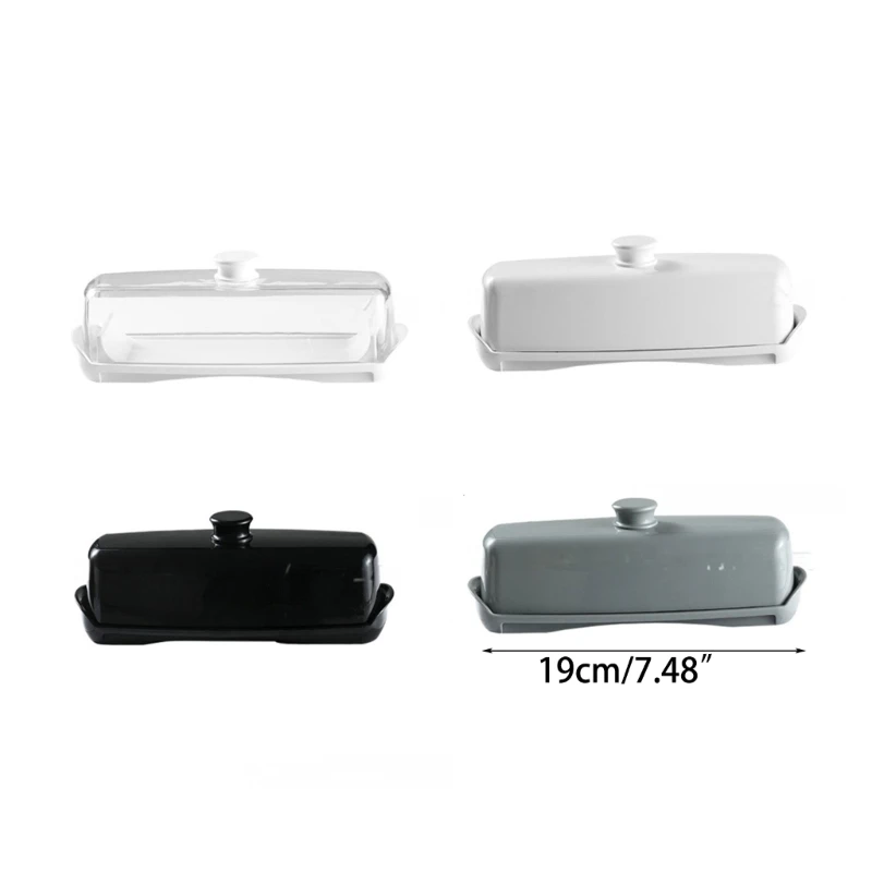 Plastic Butter Dish with Lid &Spoon Butter Container Kitchen Accessory Drop shipping