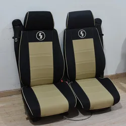 For Shacman X3000 2022 2023 leather material for special seat coers for X5000 dump truck tractors
