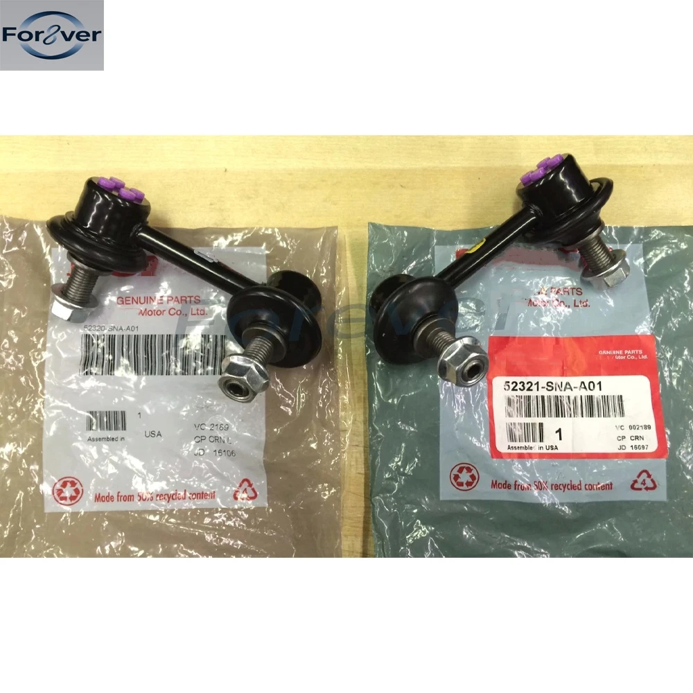 New!2 Pieces OEM 52320-SNA-A01 / 52321-SNA-A01 Hond-a Civic Rear Sway Bar End Link Kit With Nuts Links 2006-2015
