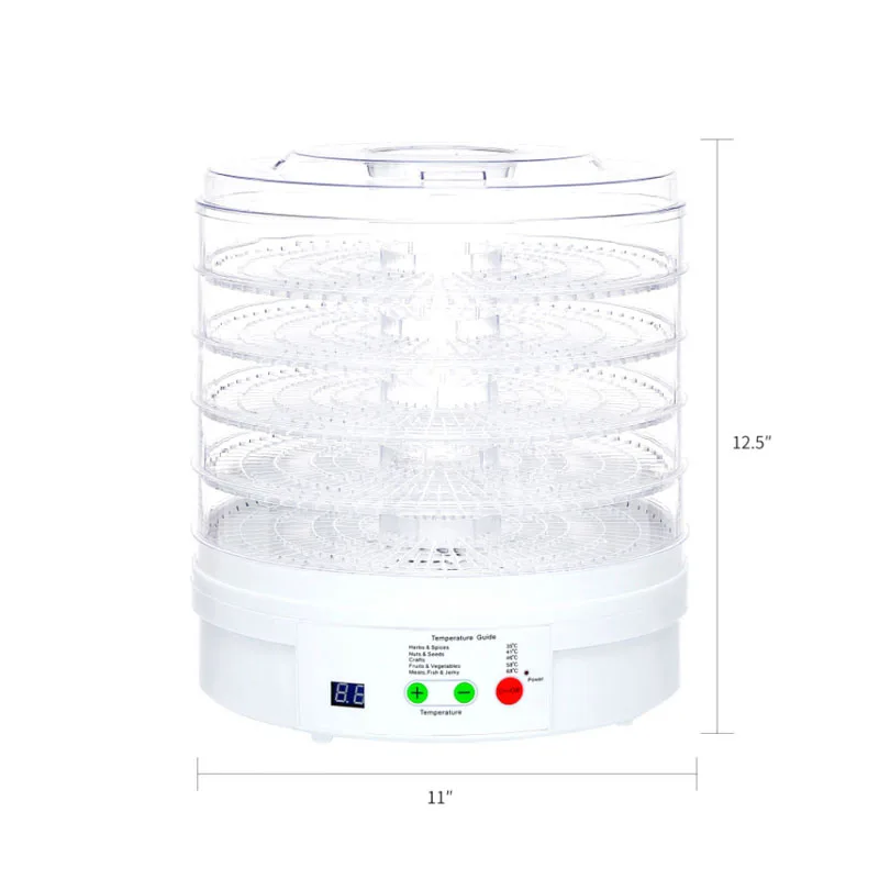 

Fruit Vegetables Dried Machine Herb Household MINI Food Dehydrator Pet Meat Dehydrated Snacks 5 Trays Air Maker