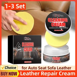 1-3 Set Car Leather Repair Gel Leather Color Restorer with Sponge Car Seat Sofa Dye Color Restorer for Sofa Couch Car Seat Coat