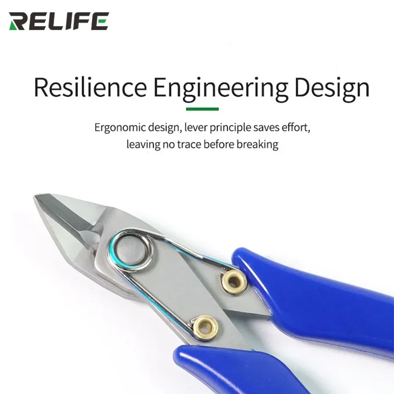 RELIFE RL-0001 Alicates de Corte Diagonal de Alta Dureza y Precisión para Corte de Cables Electrónicos, Cortador de Cables para Reparación de Teléfonos 3