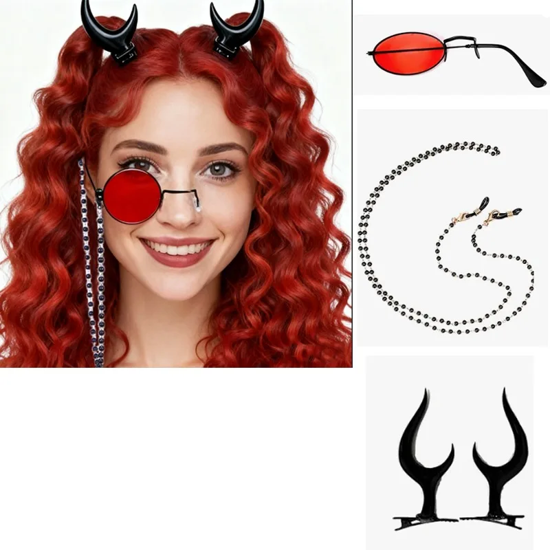 3-pcs-anime-vestir-se-personagem-oculos-monoculares-vermelhos-clipe-de-chifres-e-correntes-de-oculos-aderecos-ao-ar-livre-traje-cosplay-acessorios