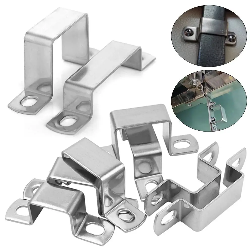 Saddle Clip Horseback Hose Clamp M-shaped U-shaped Square Rectangle Fastening Buckles Ohm Tube Card Plumbing Tightening