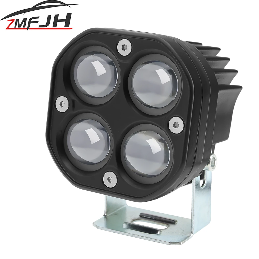 

3 Inch Dual Color Led Spotlight 20W Car Motorcycle Work Light White Yellow Fog Lights For Car 4x4 Offroad Headlights 12V 24V