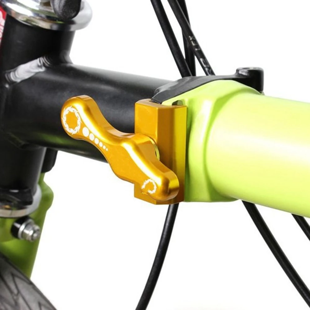 Plaque de fixation à crochet en C pour vélo pliant 3SIXTY, en alliage d'aluminium, avec charnière magnétique, en titane, L79A