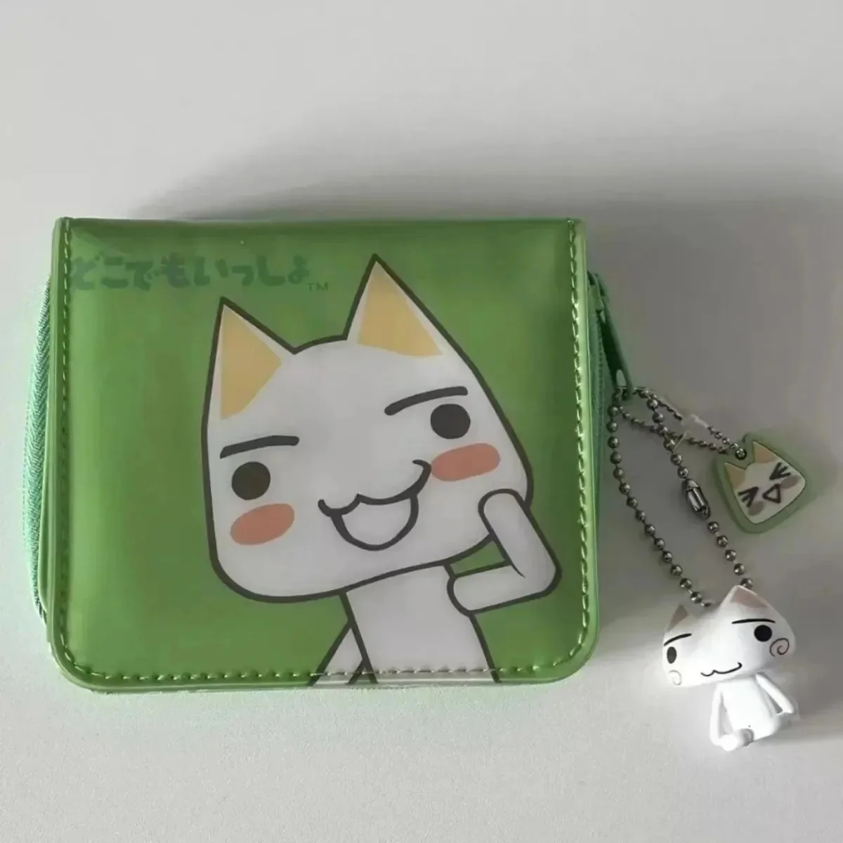 Japanese Cute Toro Cat Classic Coin Purse Card Bag Short Wallet Plush Storage Bag Cartoon