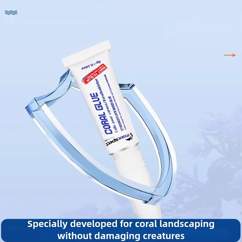 Aquarium Sofort-Korallenkleber 20 Stück Eine Flasche Unterwasser-Korallenklebstoff Transparent und Ungiftig für Riffaquarien