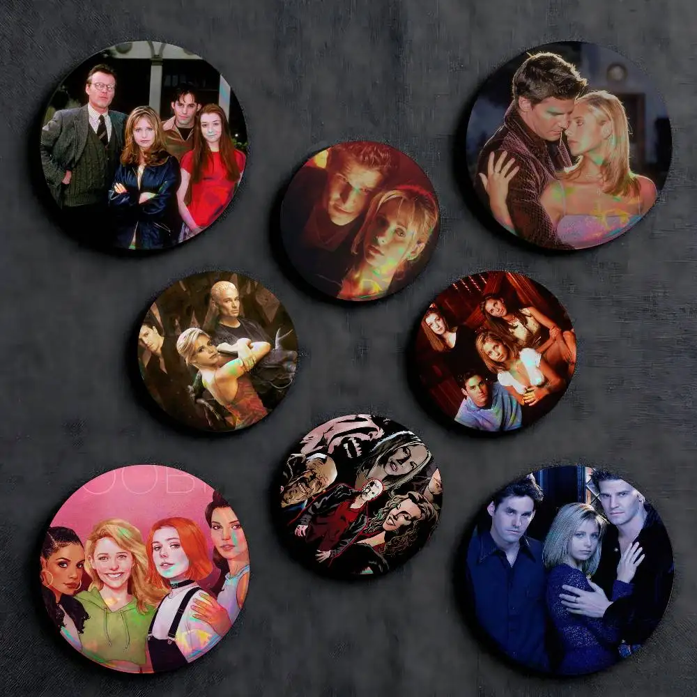 Horror TV Series Buffy The Vampire Slayer Brooch on Backpack Fashion Jewelry Pin Badge Clothing Hat Accessories Gift for Friends