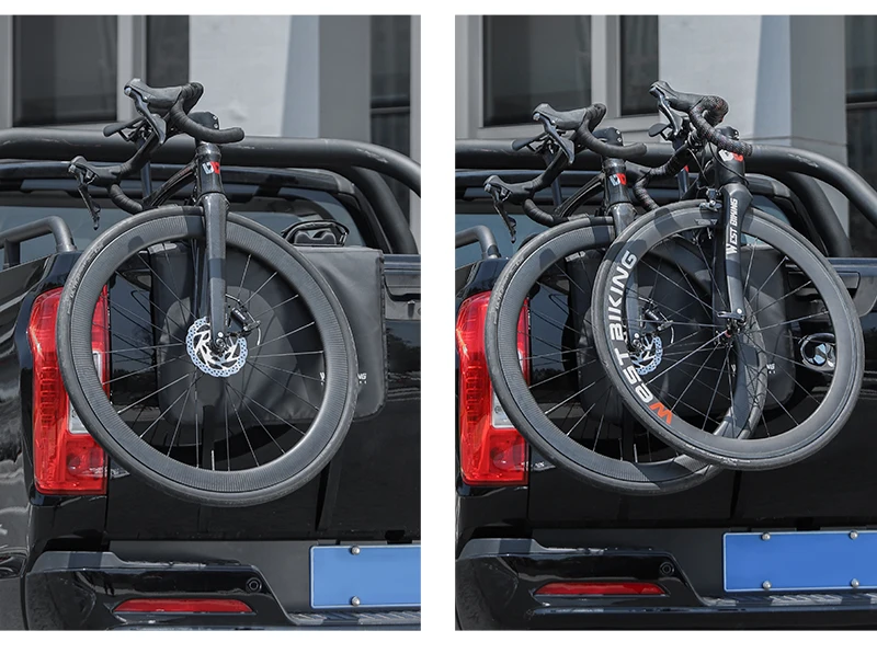 WEST BIKING Pickup-Truck Heckklappenabdeckung Fahrradträger Transportschutzpolster Kratzfester Fixierträger MTB Rennrad Zubehör – Detail 19