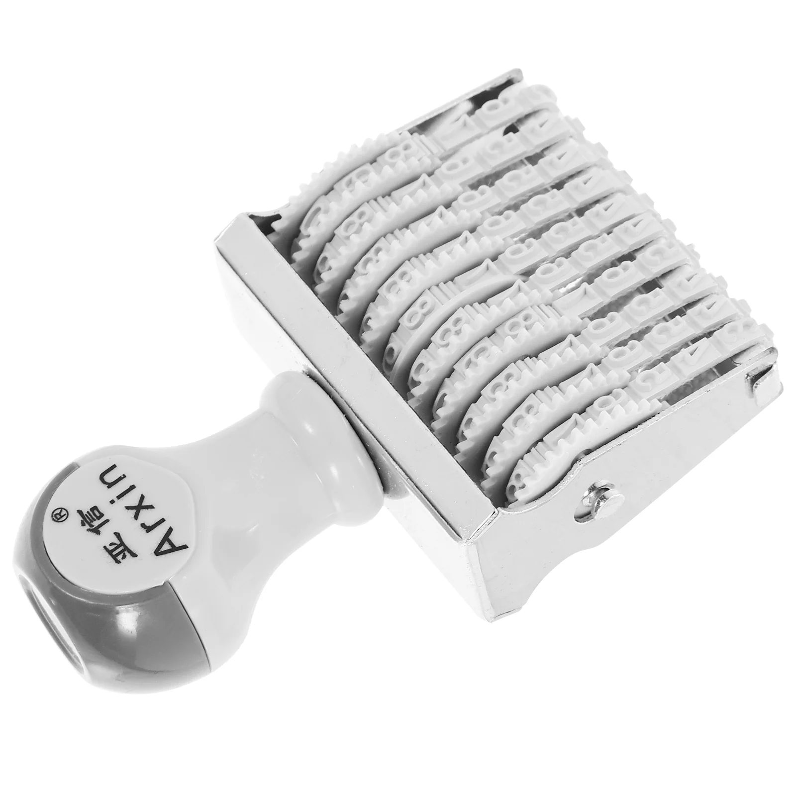 Rubber Date Stamp Daily Use Number Stamper Portable Handle Alphabet Stamps Manual File Multi-use Small Abs Office