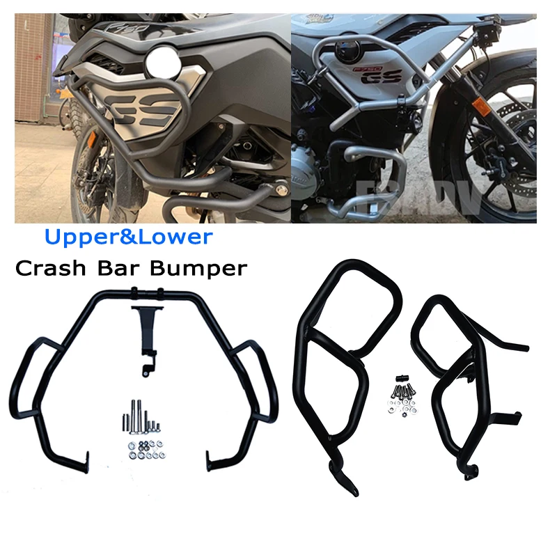 

F750GS F850GS Engine Guards Highway Crash Bars Upper&Lower Frame Protector Fit For BMW F 750GS F 850GS 2018-2021 2020