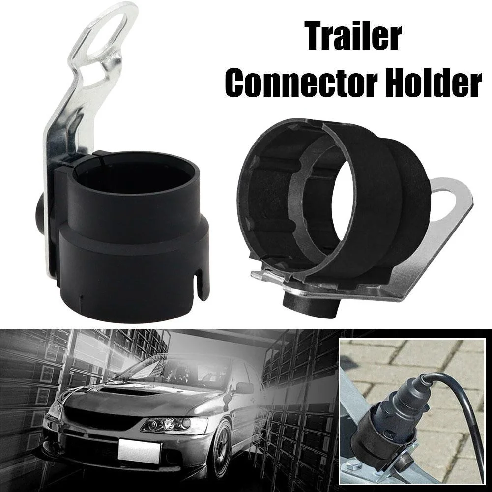 

Trailer Plug Holder Universal Weatherproof Protective Rigid Accessory For 7To13P Trailer Dirt Protection Plug Adapter Car Tools