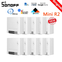 SONOFF Mini R2 DIY Wifi Smart Switch Timer Wireless Switches Smart Home Automation Via eWelink Support Alexa Google Home Alice