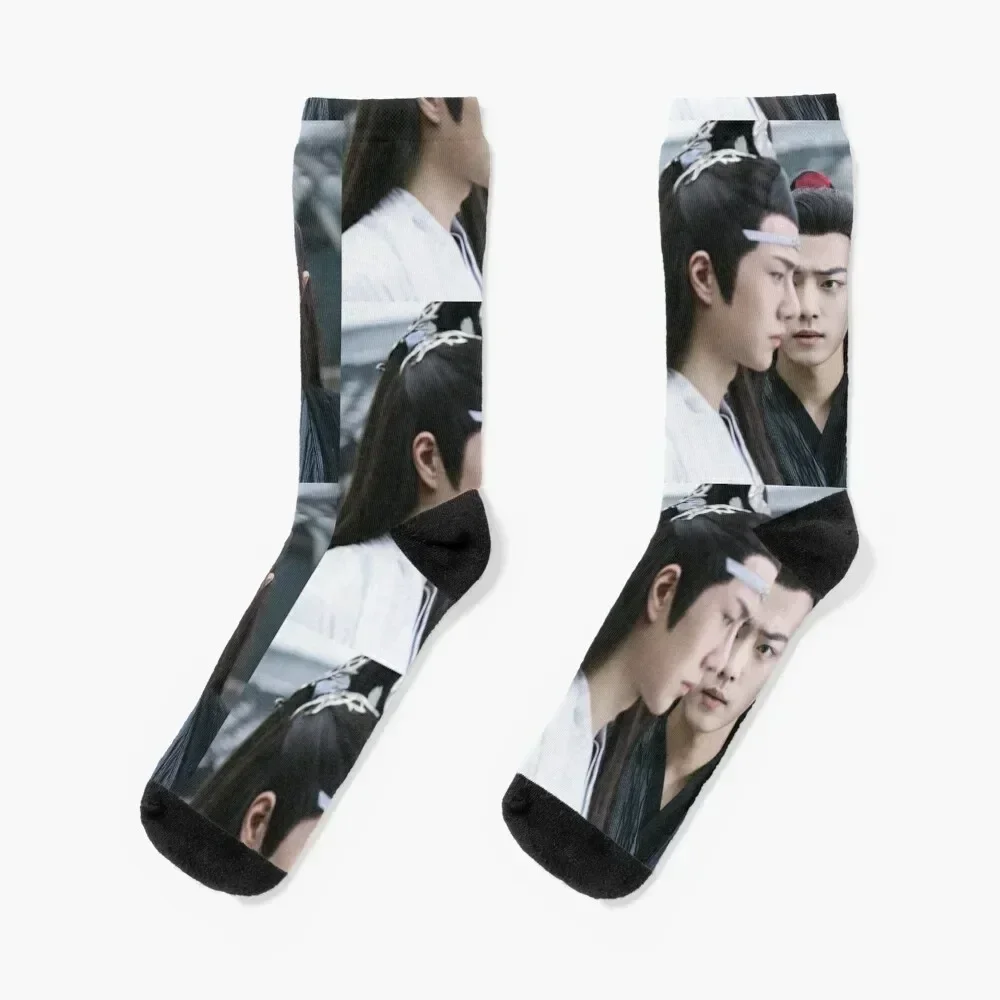 The Untamed Xiao Zhan Wang Yibo 1 Socks sports stockings golf hiphop Designer Man Socks Women's