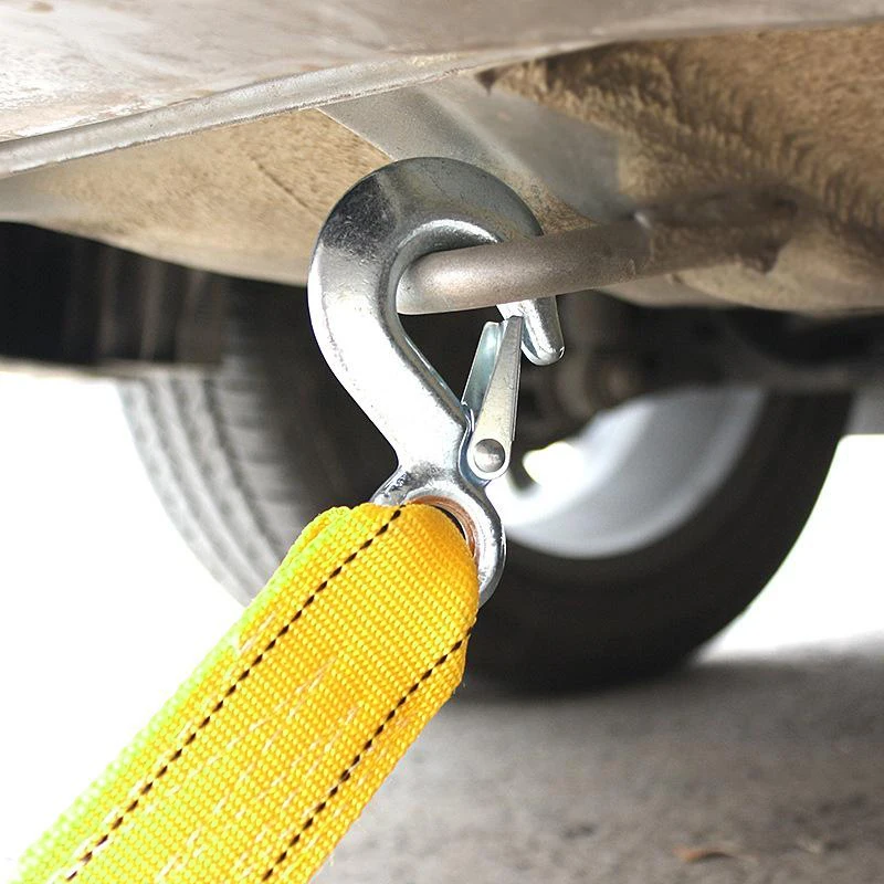 New 4/5 Meter Tow Rope For Truck Snatch Strap Off-road Towing Ropes Trailer Winch Cable Belt Car Traction