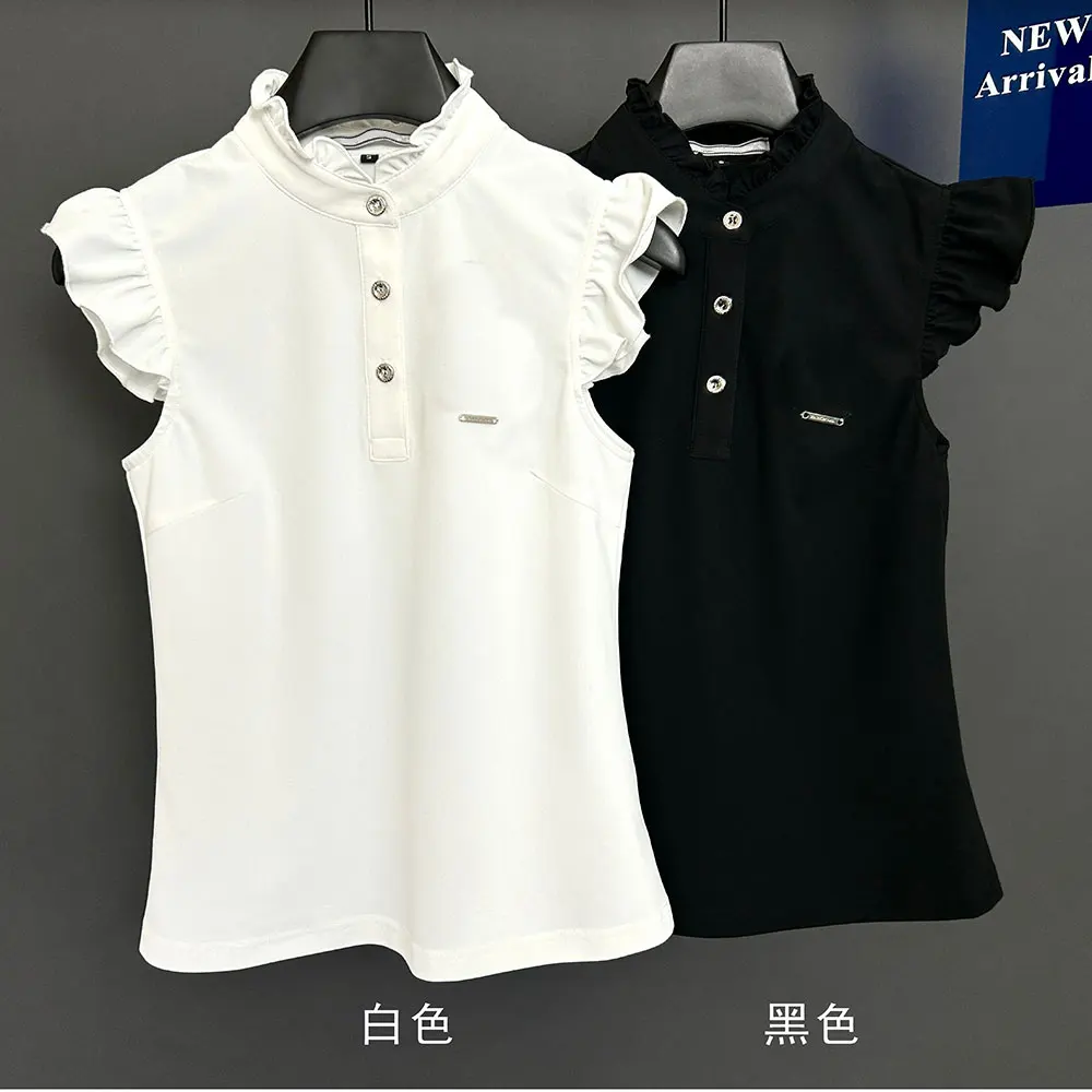 

2026 Новая женская футболка для гольфа, весенне-летняя спортивная футболка, удобная, дышащая, потливость