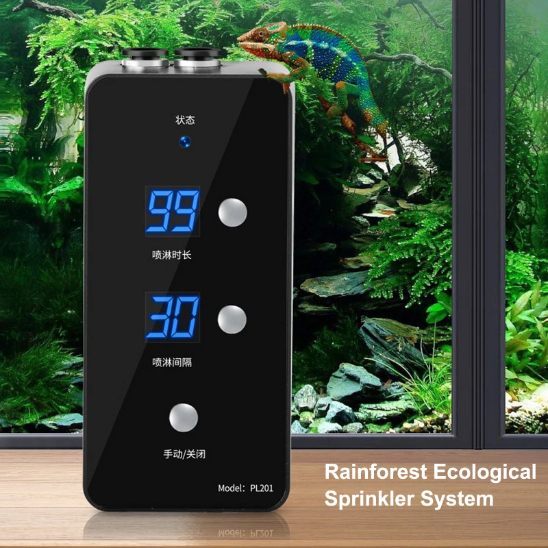 

Intelligent Spray System Mist Rainforest Tank Timing Spray System Kit Reptile Fogger Terrariums Humidifier Electronic Timer