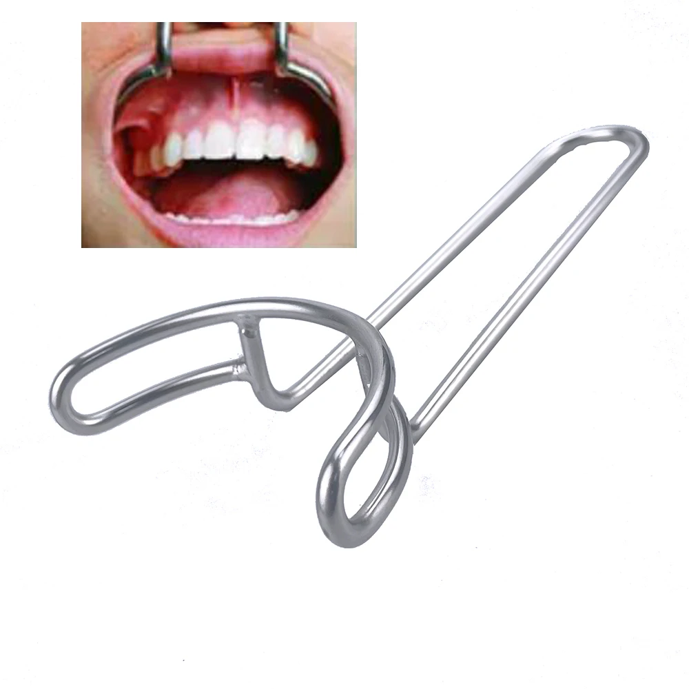 Retractor en forma de T de ortodoncia Dental, abridor de mordaza bucal, extremos de dientes, blanqueamiento Dental, herramienta de instrumento de