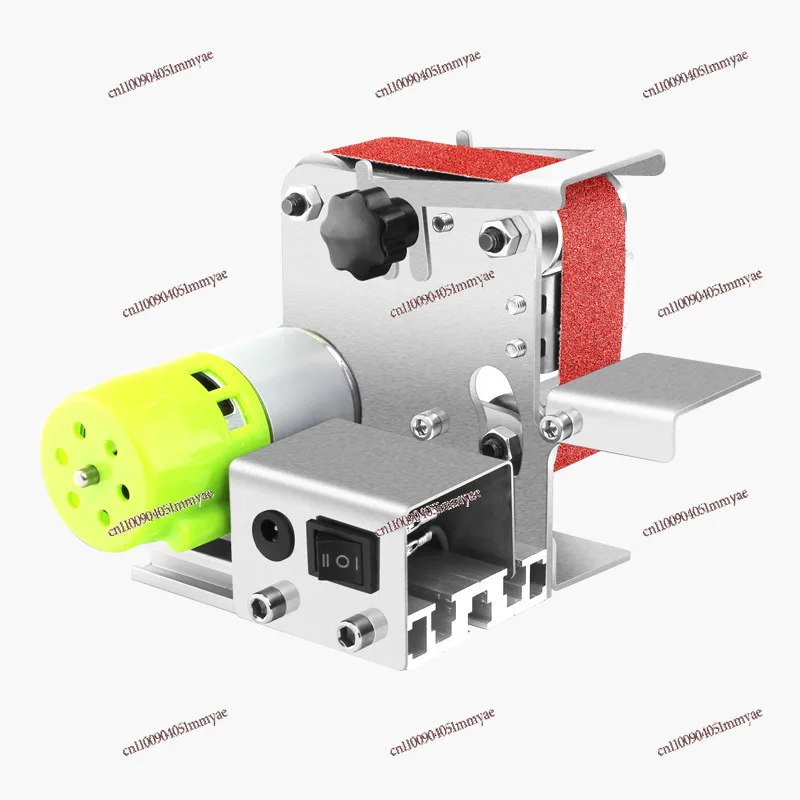 

Small Mini Electric Belt Grinder DIY Polishing Machine Desktop Grinder Knife Sharpener Cutting Machine Knife Sharpener