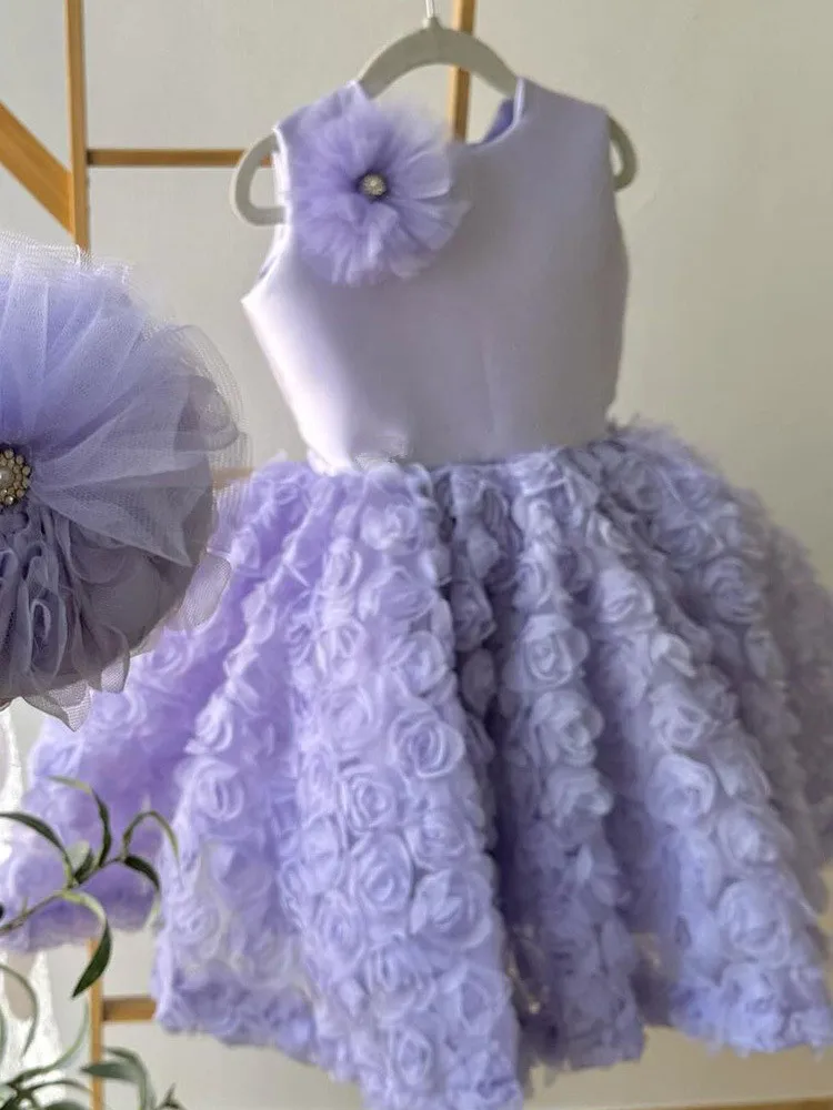 Robe de princesse bouffante pour filles, robe de mariée élégante pour enfants, robe de soirée française haut de gamme, luxe formel